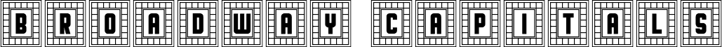 Broadway Capitals Negativ Regular