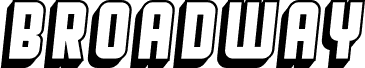 Broadway Flat 3D Italic