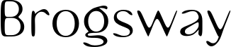 Brogsway Regular шрифт