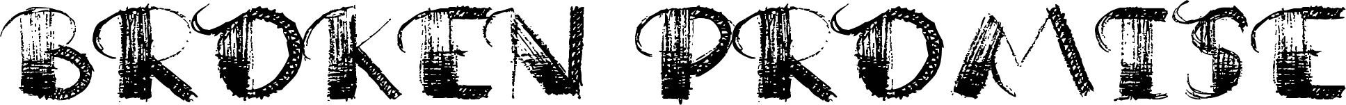 Broken Promise font