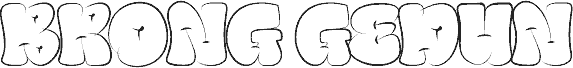 BRONG GEDUNYtrial Outline font