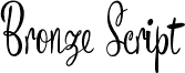 Bronze Script Personal Use