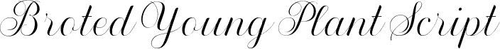 Broted Young plant script Regular