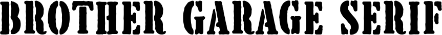 BrotherGarageSerif-Rough
