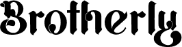 Brotherly font