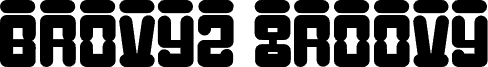 Brovyz Groovy шрифт