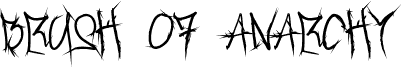 معاينة خط Brush_Of_Anarchy Bold