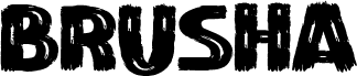 Brusha шрифт