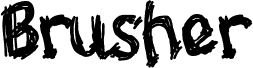 brusher 字体预览