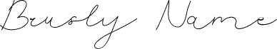 Brusly Name Demo Signature