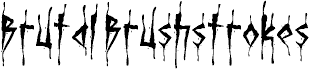 Brutal Brushstrokes Five font