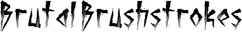 Brutal Brushstrokes Three font
