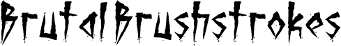 Brutal Brushstrokes font