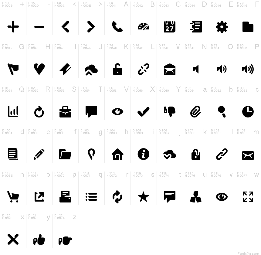 Breezi Icon Set font