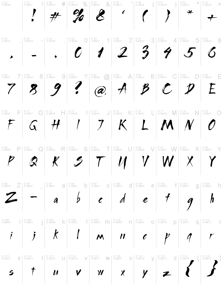 BROC Regular font | Fonts2u.com