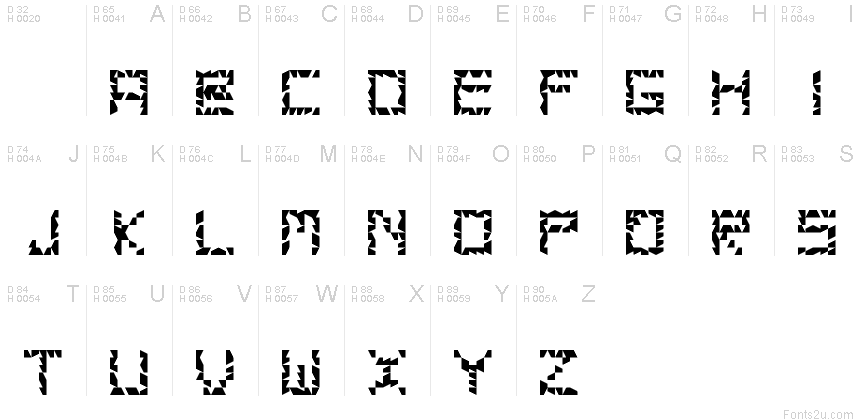 Latin de base - Table de caractères