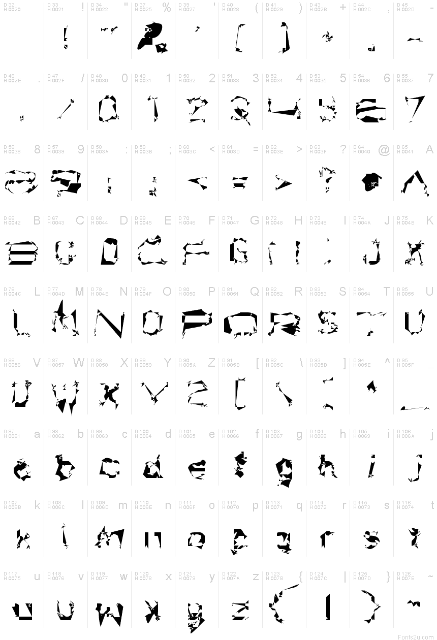 Brunöga font