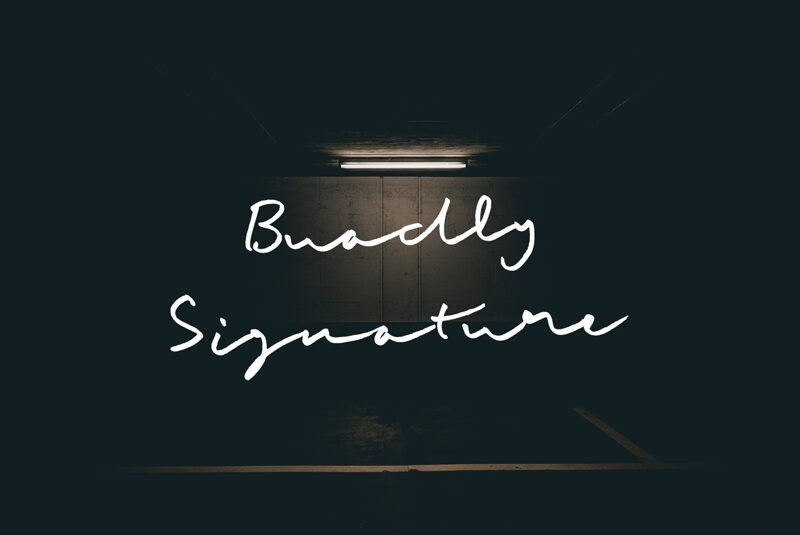 Buadly Signature Schriftart
