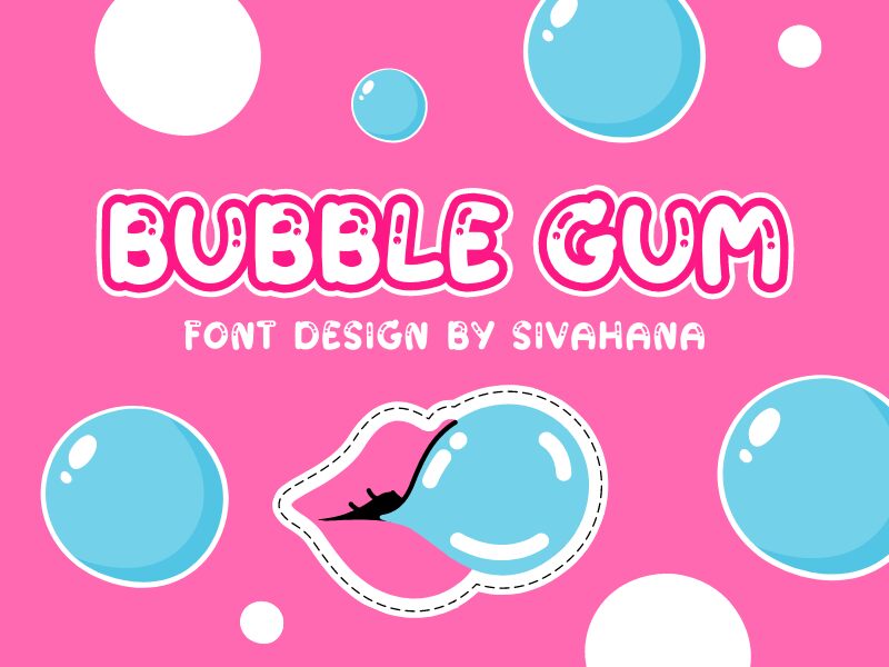Bubble gum フォント