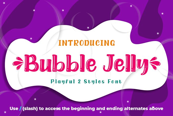 Bubble Jelly Schriftart