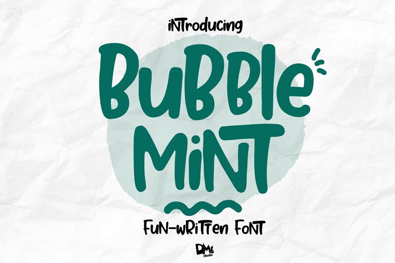 Bubble Mint Carattere