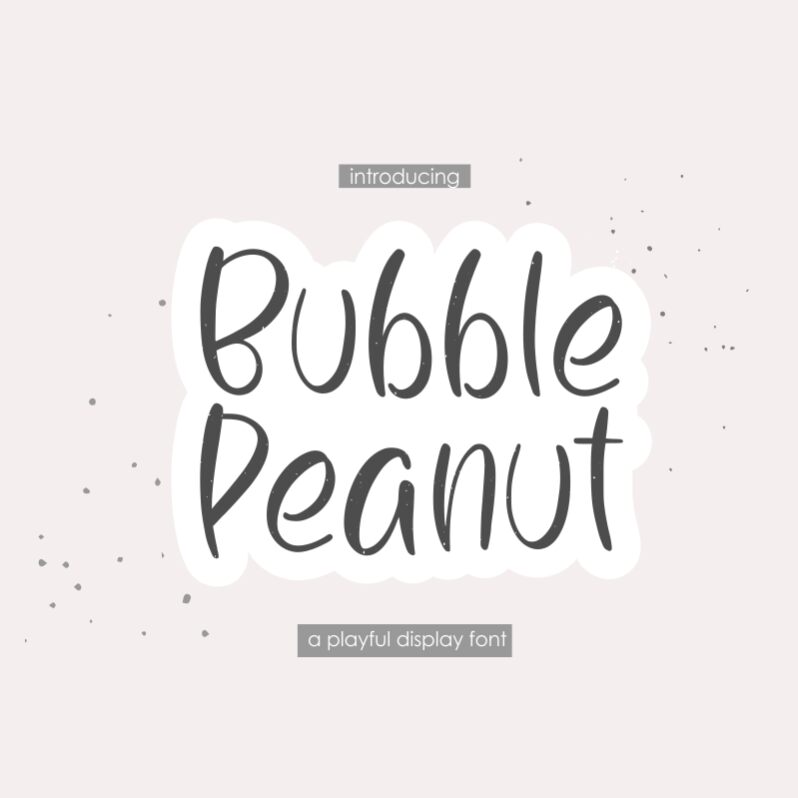 Bubble Peanut 字体