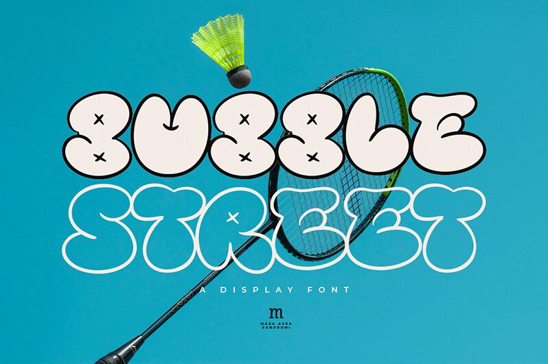 Bubble Street Schriftart