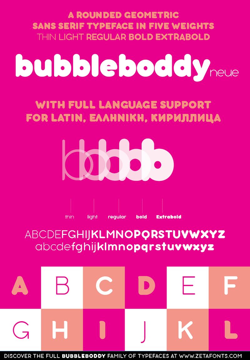 Bubbleboddy Neue Schriftart