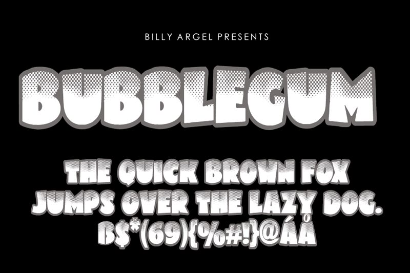 BUBBLEGUM Schriftart