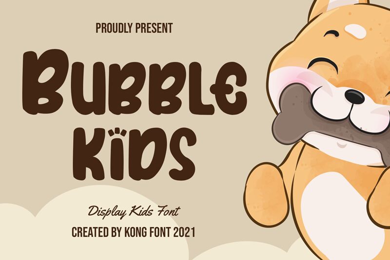 Bubblekids Schriftart