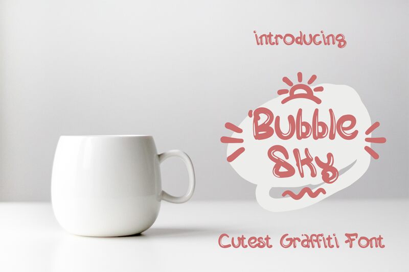 BubbleSky Schriftart