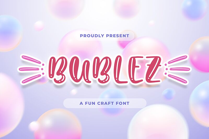 Bubblez Carattere