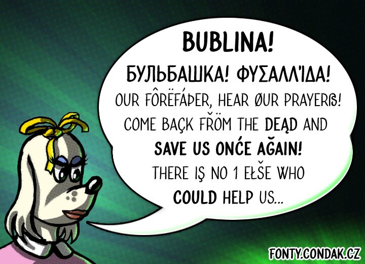 Bublina the Dog Carattere