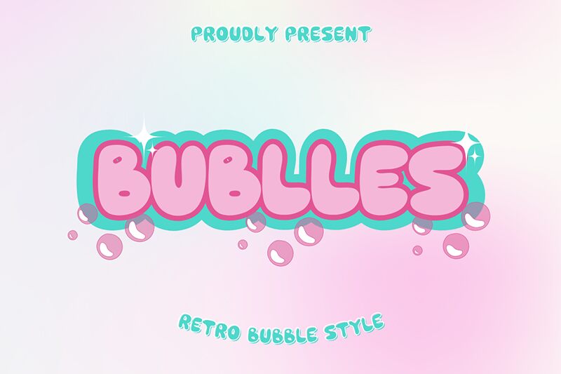 Bublles Schriftart