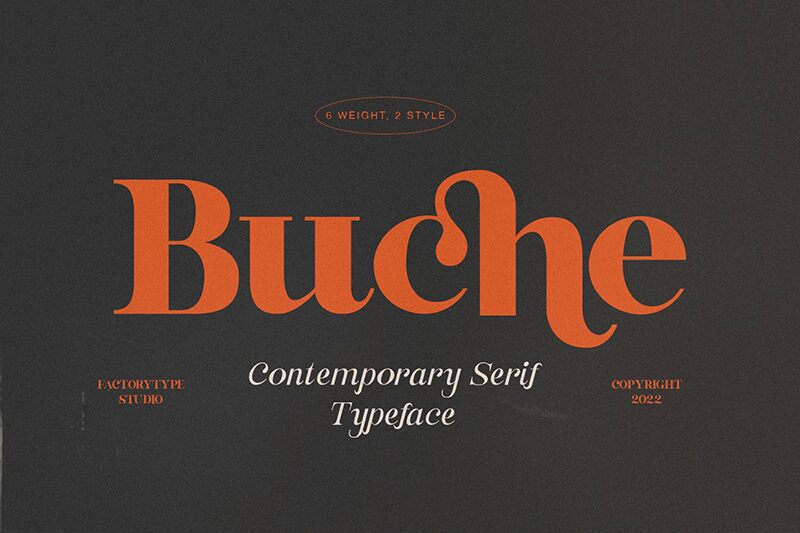 Buche Schriftart