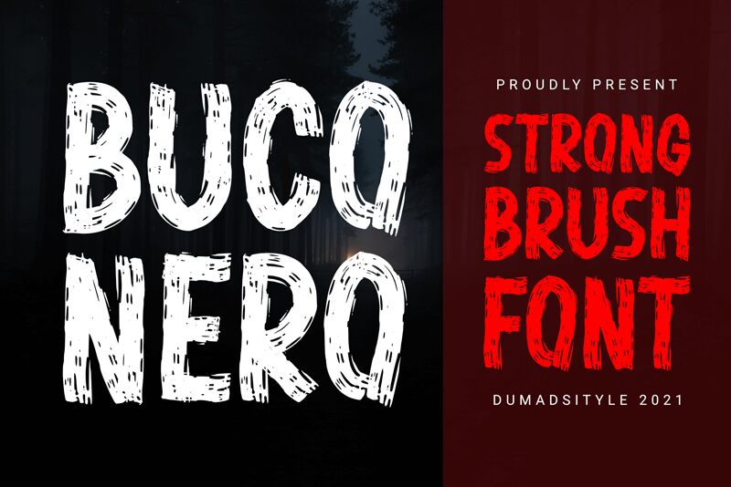 Buco Nero Schriftart