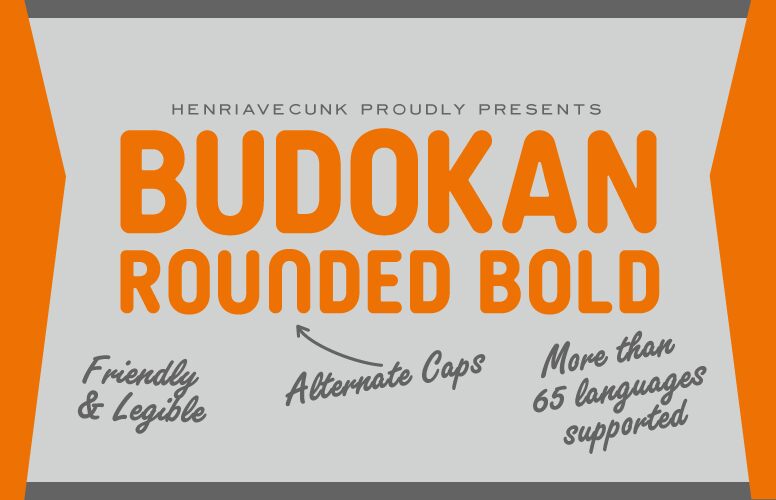 Budokan Rounded Druh písma