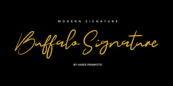 BuffaloSignature 字体