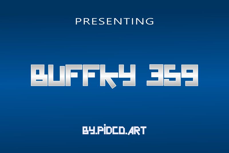 BUFFKY 359 Schriftart