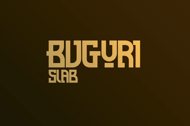 Buguri Slab Schriftart