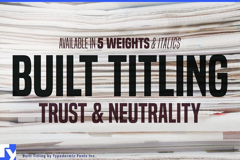 Built Titling Schriftart