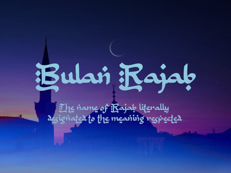b Bulan Rajab Carattere