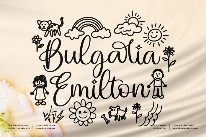 Bulgaria Emilton Schriftart
