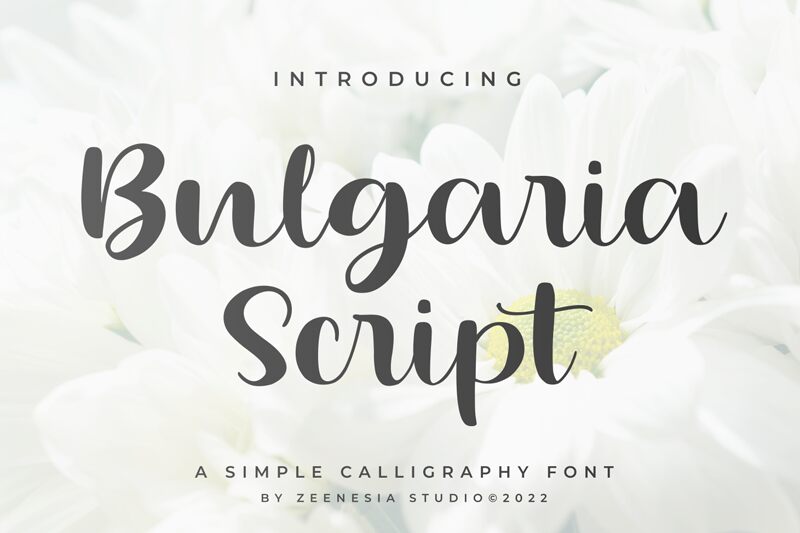 Bulgaria Script Carattere