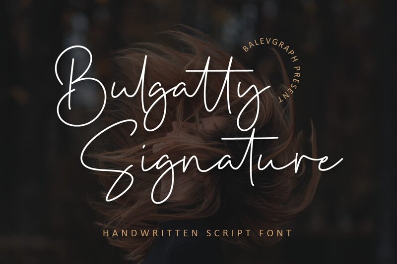Bulgatty Signature Schriftart