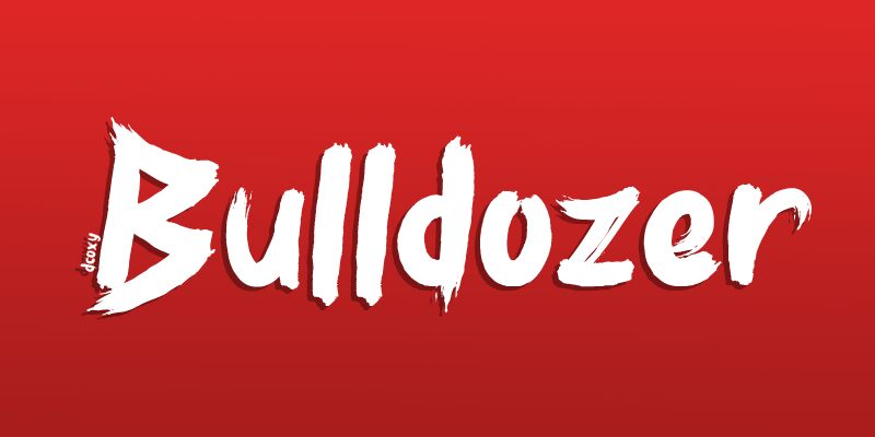 Bulldozer Czcionka