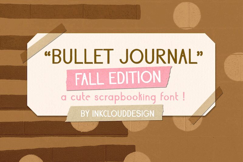 Bullet Journal Fall 字体