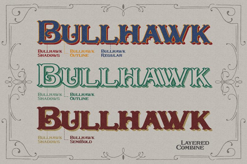 Bullhawk フォント