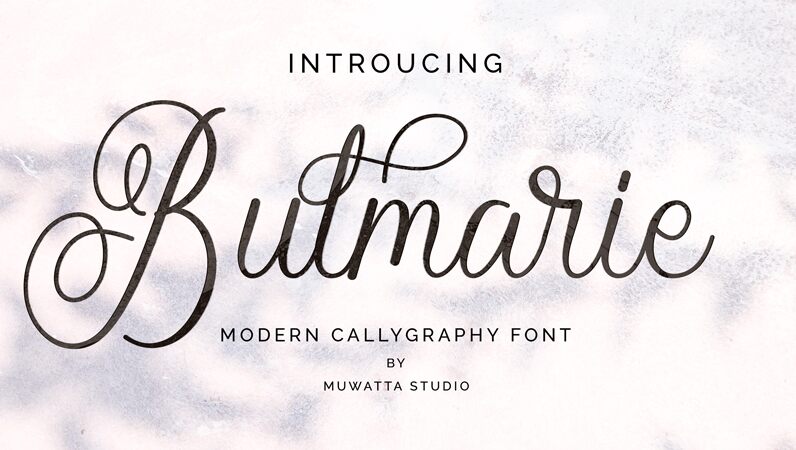 Bulmarie Script Schriftart
