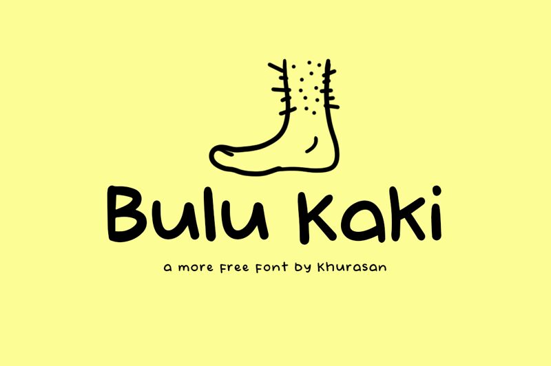 Bulu Kaki Шрифт